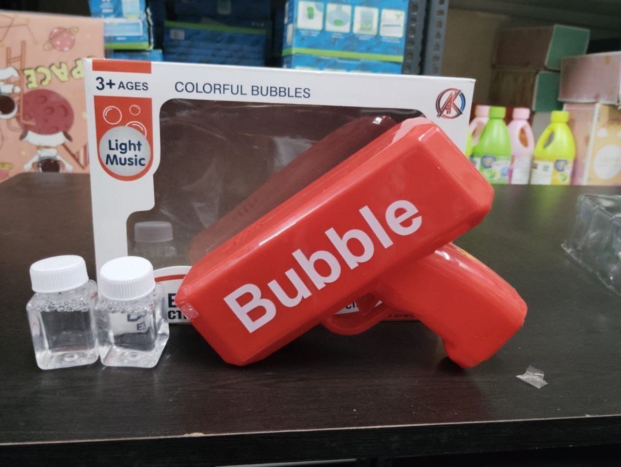 Automatic Bubble Gun Toy for Kids – Colorful Bubbles with Light & Music